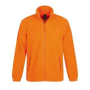 SOLS Mens North Full Zip Outdoor Fleece Jacket / Orange